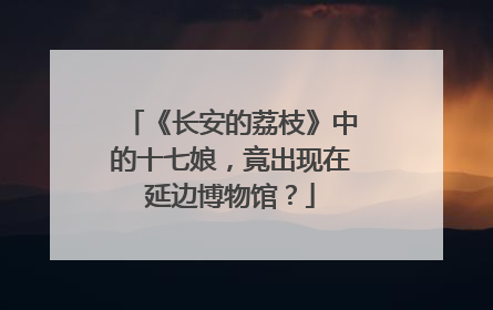 《长安的荔枝》中的十七娘，竟出现在延边博物馆？