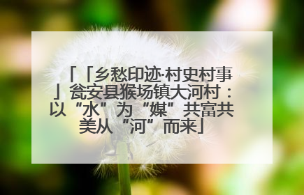 「乡愁印迹·村史村事」瓮安县猴场镇大河村：以“水”为“媒”共富共美从“河”而来