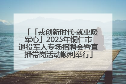 「戎创新时代·就业暖军心」2025年铜仁市退役军人专场招聘会暨直播带岗活动顺利举行