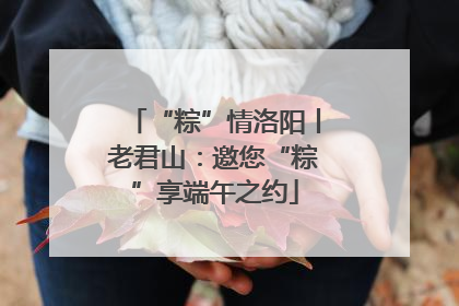 “粽”情洛阳丨老君山：邀您“粽”享端午之约