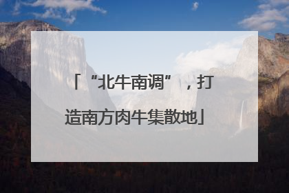 “北牛南调”，打造南方肉牛集散地