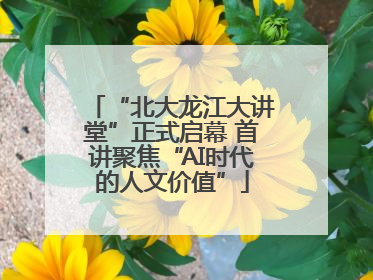 “北大龙江大讲堂”正式启幕 首讲聚焦“AI时代的人文价值”