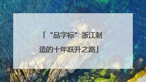 “品字标”浙江制造的十年跃升之路