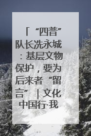 “四普”队长冼永城：基层文物保护，要为后来者“留言”｜文化中国行·我在广东找文物