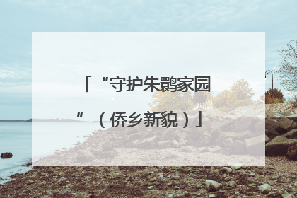 “守护朱鹮家园”（侨乡新貌）