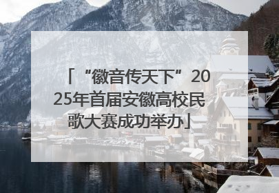 “徽音传天下”2025年首届安徽高校民歌大赛成功举办