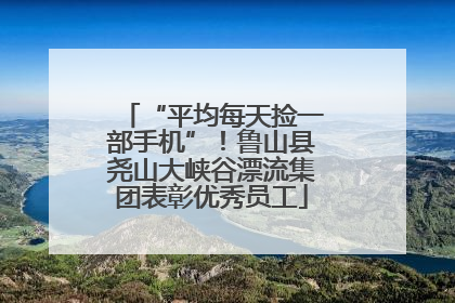 “平均每天捡一部手机”！鲁山县尧山大峡谷漂流集团表彰优秀员工