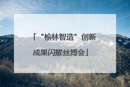 “榆林智造”创新成果闪耀丝博会