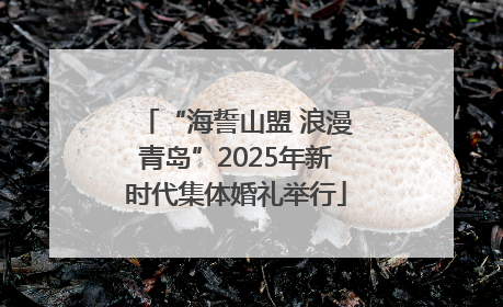 “海誓山盟 浪漫青岛”2025年新时代集体婚礼举行