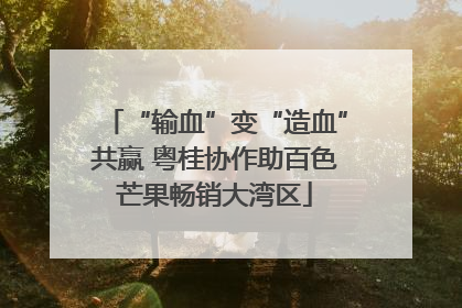 “输血”变“造血”共赢 粤桂协作助百色芒果畅销大湾区