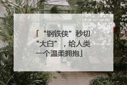 “钢铁侠”秒切“大白”，给人类一个温柔拥抱