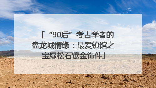 “90后”考古学者的盘龙城情缘：最爱镇馆之宝绿松石镶金饰件