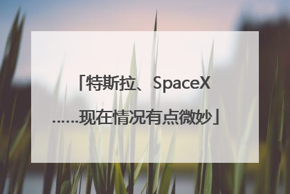 特斯拉、SpaceX……现在情况有点微妙