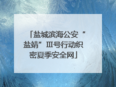 盐城滨海公安“盐靖”Ⅲ号行动织密夏季安全网