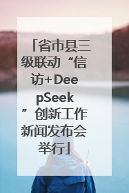 省市县三级联动“信访+DeepSeek”创新工作新闻发布会举行
