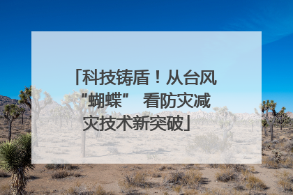 科技铸盾！从台风“蝴蝶” 看防灾减灾技术新突破