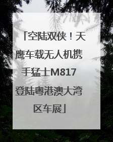 空陆双侠！天鹰车载无人机携手猛士M817登陆粤港澳大湾区车展