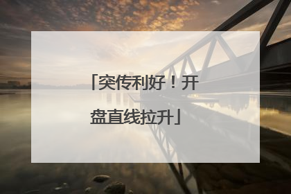 突传利好！开盘直线拉升
