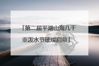 第二届平湖山海几千重泼水节璀璨启幕