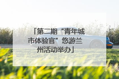 第二期“青年城市体验官”悠游兰州活动举办