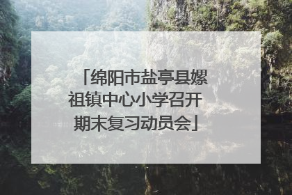 绵阳市盐亭县嫘祖镇中心小学召开期末复习动员会