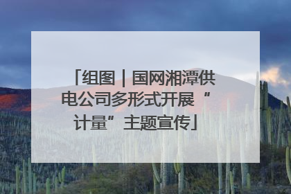 组图｜国网湘潭供电公司多形式开展“计量”主题宣传