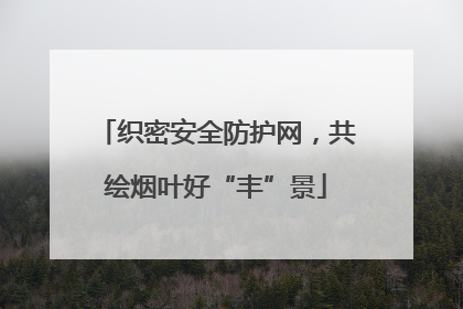 织密安全防护网，共绘烟叶好“丰”景