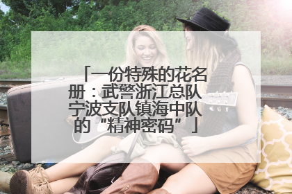 一份特殊的花名册：武警浙江总队宁波支队镇海中队的“精神密码”