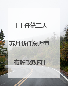 上任第二天 苏丹新任总理宣布解散政府