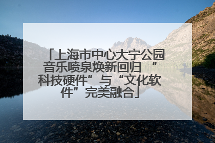 上海市中心大宁公园音乐喷泉焕新回归 “科技硬件”与“文化软件”完美融合