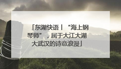 东湖快语丨“海上钢琴师”，属于大江大湖大武汉的诗意浪漫