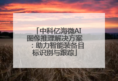 中科亿海微AI图像推理解决方案：助力智能装备目标识别与跟踪