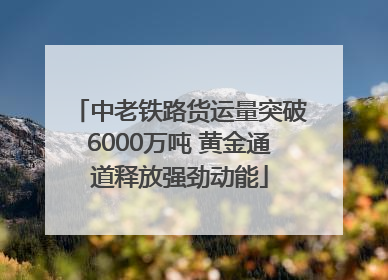 中老铁路货运量突破6000万吨 黄金通道释放强劲动能