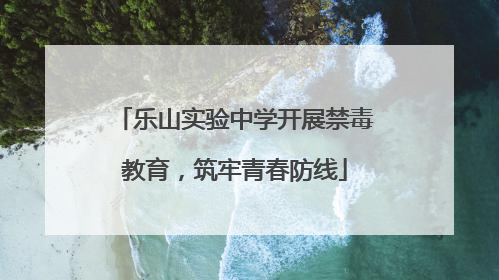 乐山实验中学开展禁毒教育，筑牢青春防线