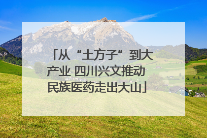 从“土方子”到大产业 四川兴文推动民族医药走出大山