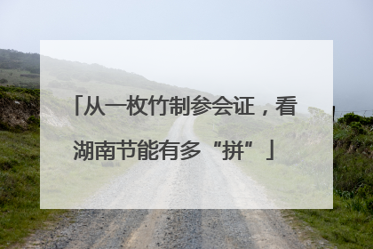 从一枚竹制参会证，看湖南节能有多“拼”