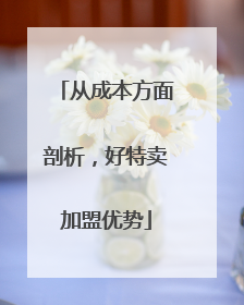 从成本方面剖析，好特卖加盟优势