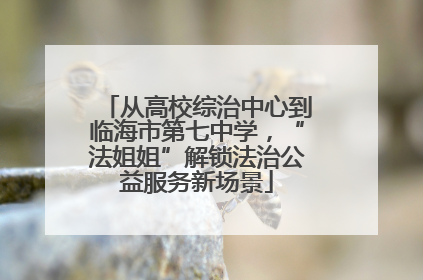 从高校综治中心到临海市第七中学，“法姐姐”解锁法治公益服务新场景