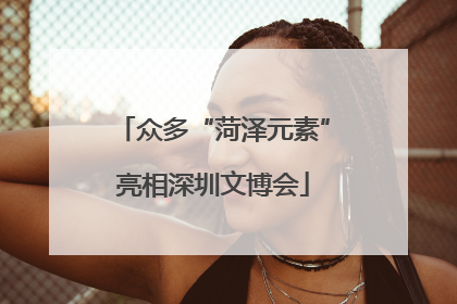众多“菏泽元素”亮相深圳文博会