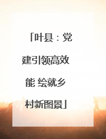 叶县：党建引领高效能 绘就乡村新图景