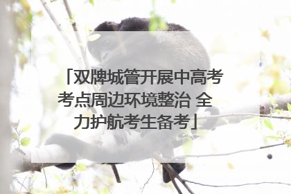 双牌城管开展中高考考点周边环境整治 全力护航考生备考