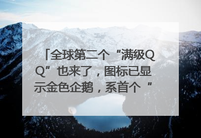 全球第二个“满级QQ”也来了，图标已显示金色企鹅，系首个“满级QQ”的小号