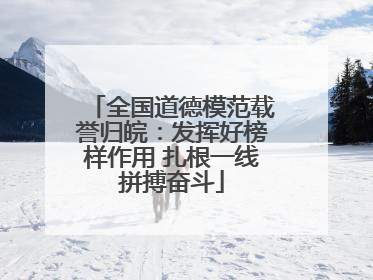 全国道德模范载誉归皖：发挥好榜样作用 扎根一线拼搏奋斗