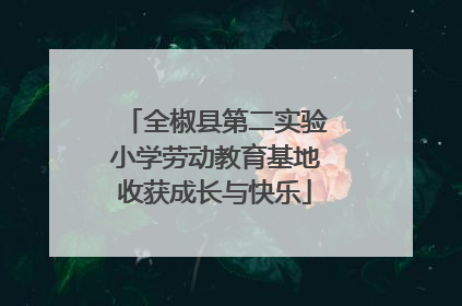 全椒县第二实验小学劳动教育基地收获成长与快乐