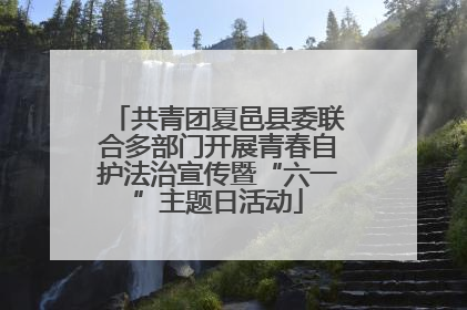 共青团夏邑县委联合多部门开展青春自护法治宣传暨“六一”主题日活动