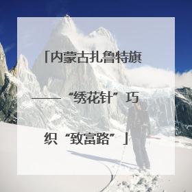内蒙古扎鲁特旗——“绣花针”巧织“致富路”