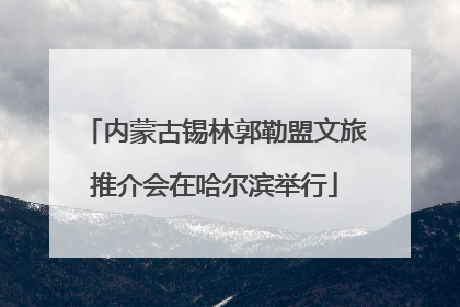 内蒙古锡林郭勒盟文旅推介会在哈尔滨举行