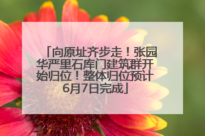 向原址齐步走！张园华严里石库门建筑群开始归位！整体归位预计6月7日完成