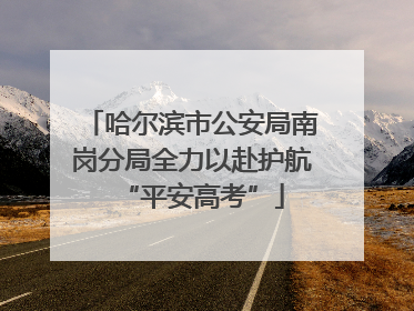 哈尔滨市公安局南岗分局全力以赴护航“平安高考”