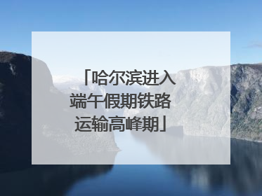哈尔滨进入端午假期铁路运输高峰期